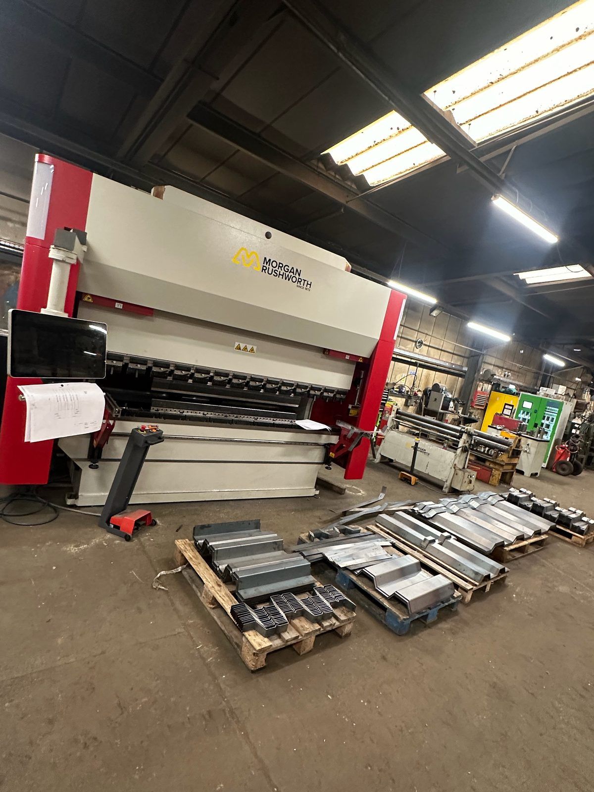 Custom folded repair corrugations at the Morgan Rushworth press brake